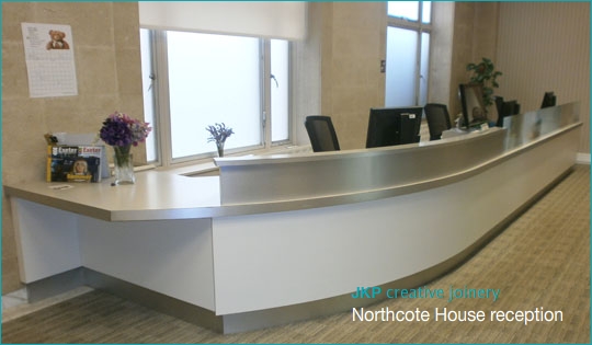 JKP joinery northcote hse reception